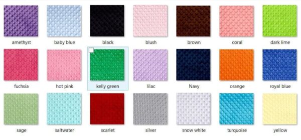 minky dot fabric for sensory blankets